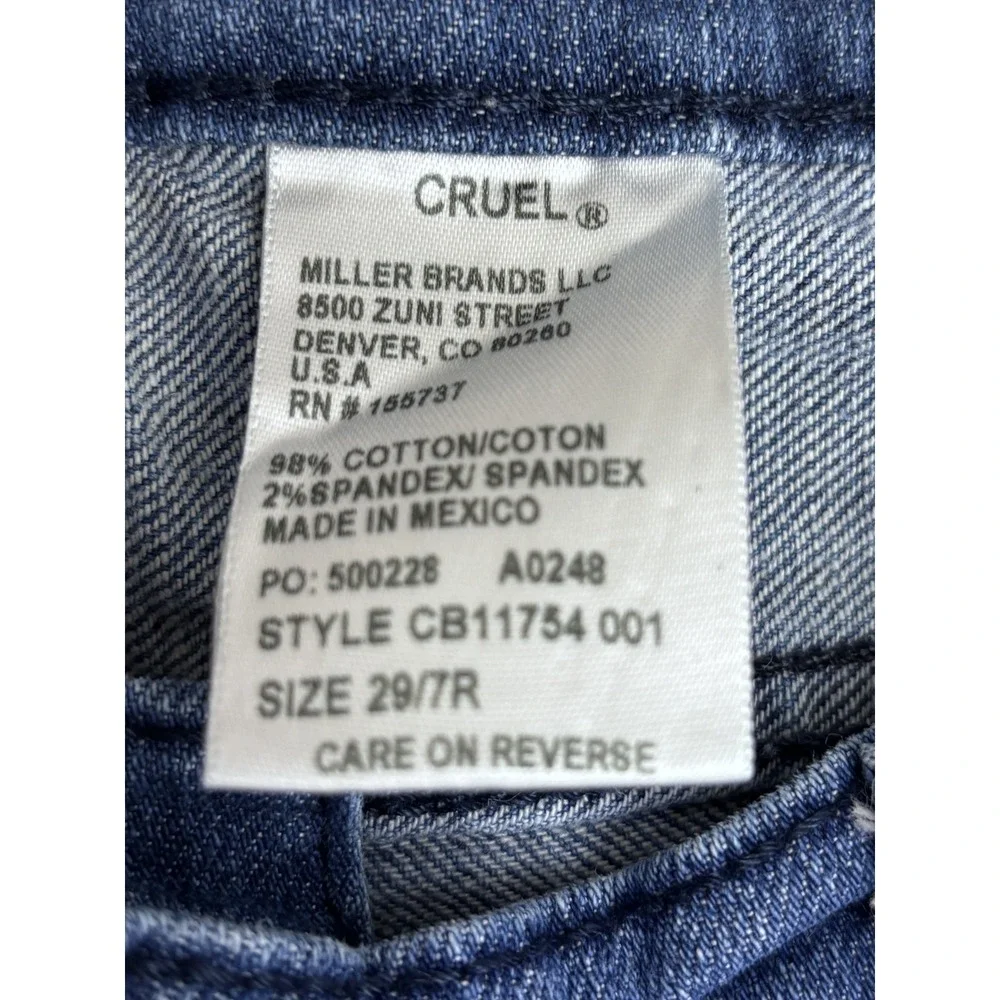 Cruel‎ Girl Rhyon Jeans Womens 29 Cactus Embroidered Boyfriend Western Cropped